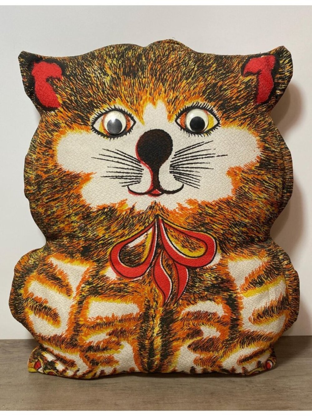 Kitty Cat Cut n Sew Pillow 1970s Plush Doll